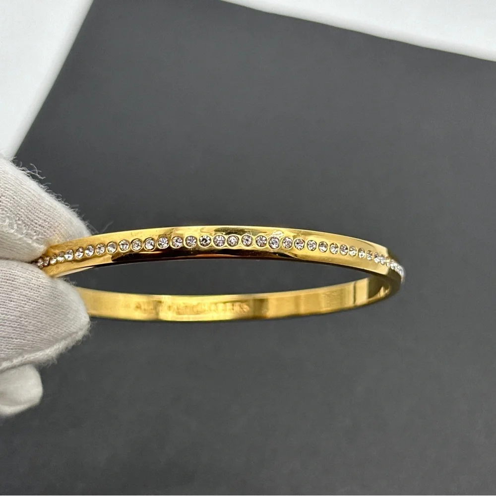 Kate Spade‎ All That Glitters Bracelet Gold Pave Sparkling Bangle Dh - Picture 6 of 6